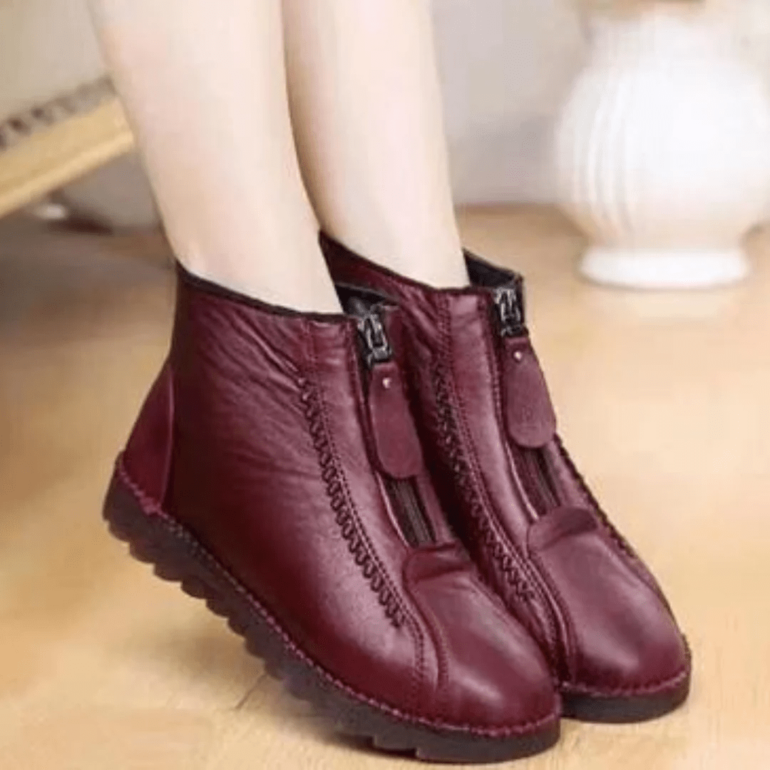 Bota Feminina de Inverno - Gênova Confort Bota Feminina MRL-114 Miralleve Vermelha 33