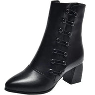 Bota Italiana Cano Curto Em Couro Ecológico Premium - Oferta Válida Apenas Hoje! Bota Italiana MRL-116 Miralleve 34