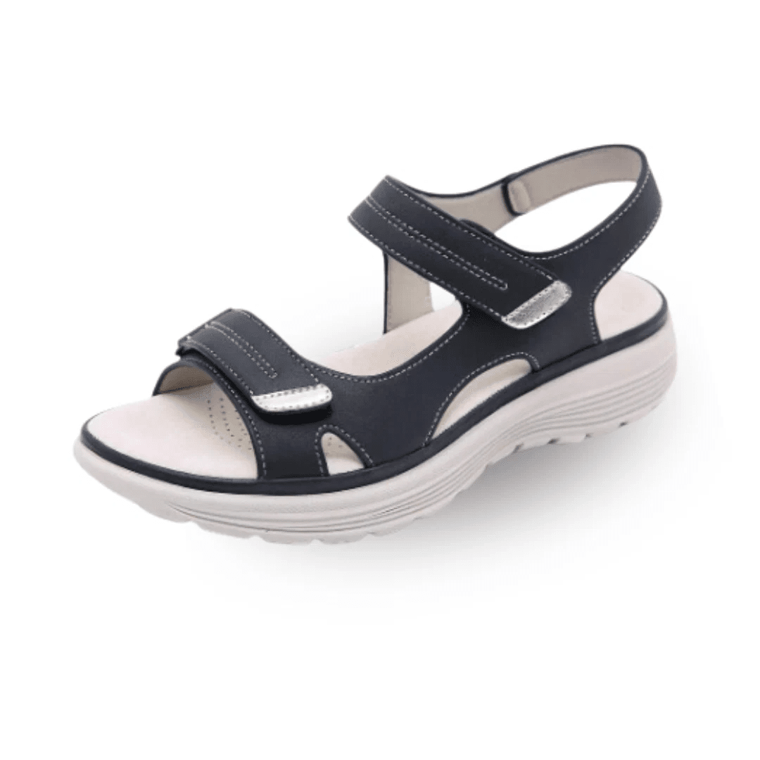Queima de Estoque - Sandália Ortopédica Conforto Flex Sandália Ortopédica MRL-195 Miralleve Preto 34