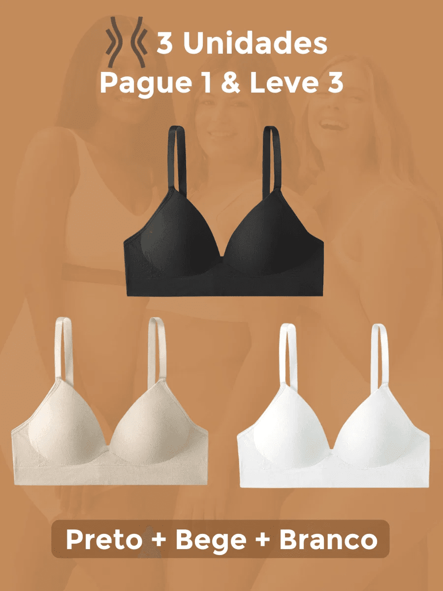 Sutiã Modelador Libelle (Compre 1 Leve 3) Sutiã Modelador MRL-045 Miralleve