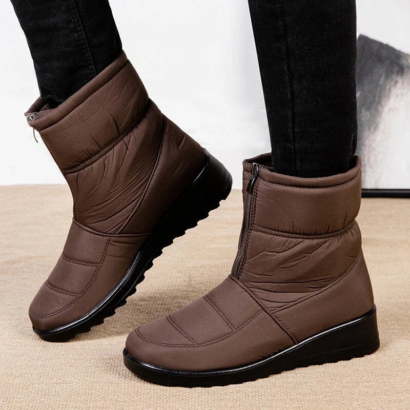 Bota de Outono Jana Peluciada Impermeável - Direto Da Fábrica! Bota Outono MRL-113 Miralleve 