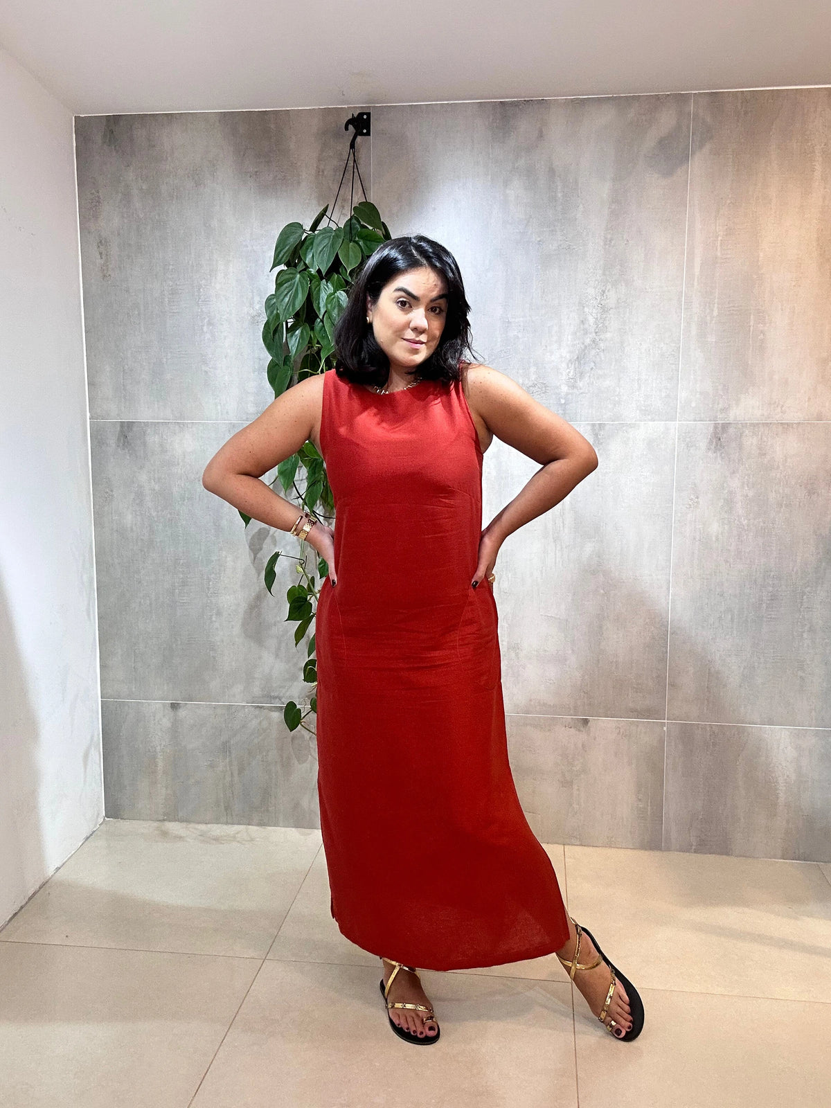 Vestido Antônia linho