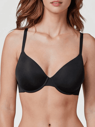 Sutiã de Sustentação Allure -[Pague 1 & Leve 3] + Brinde Calcinha Modeladora Sutiã Sustentação MRL-025 Miralleve 3 Pretos PP Com Bojo