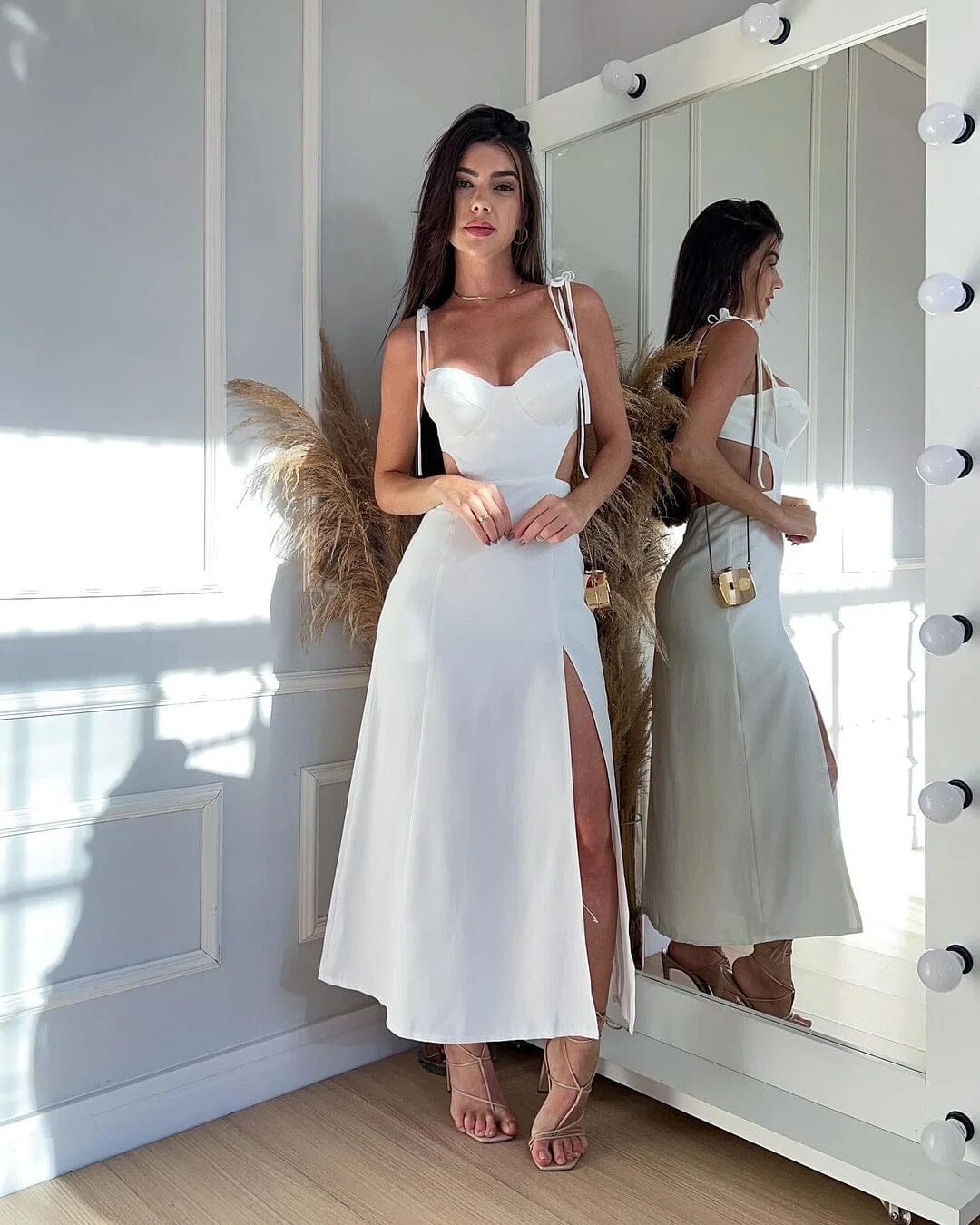 Vestido Catarina Vestido Catarina MRL-051 Miralleve PP Branco 