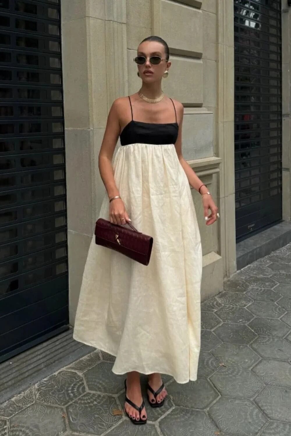 Vestido Longo em Linho Emily Vestido Longo MRL-154 Miralleve 