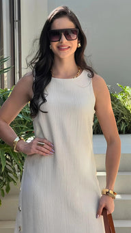Vestido Riviera Vestido Riviera MRL-171 Miralleve Branco PP 