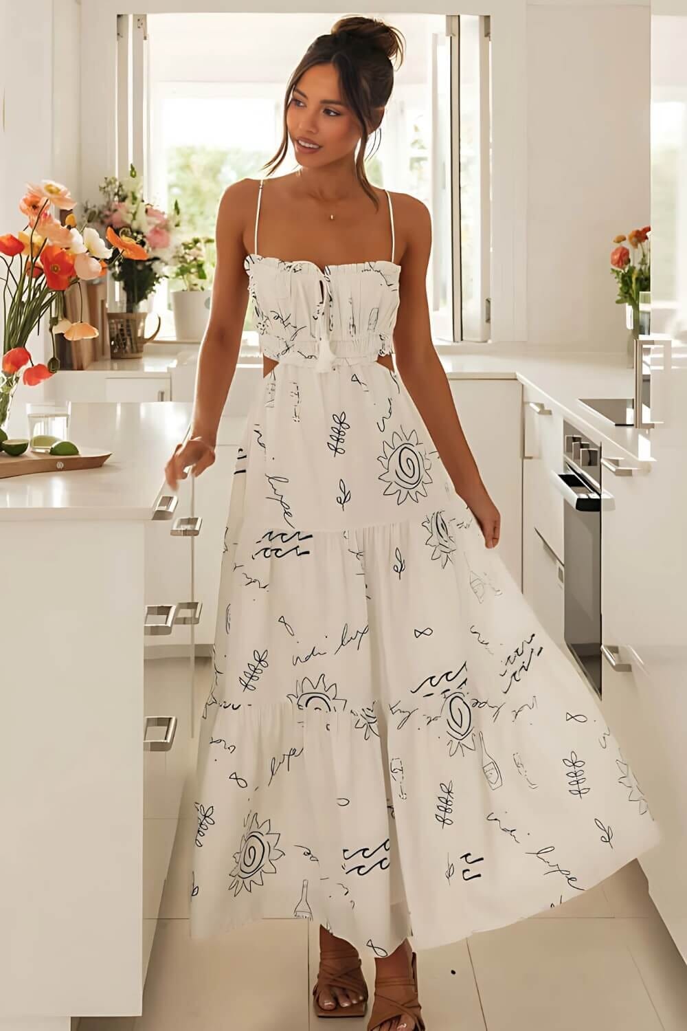 Vestido Midi Sia Vestido Midi MRL-151 Miralleve 